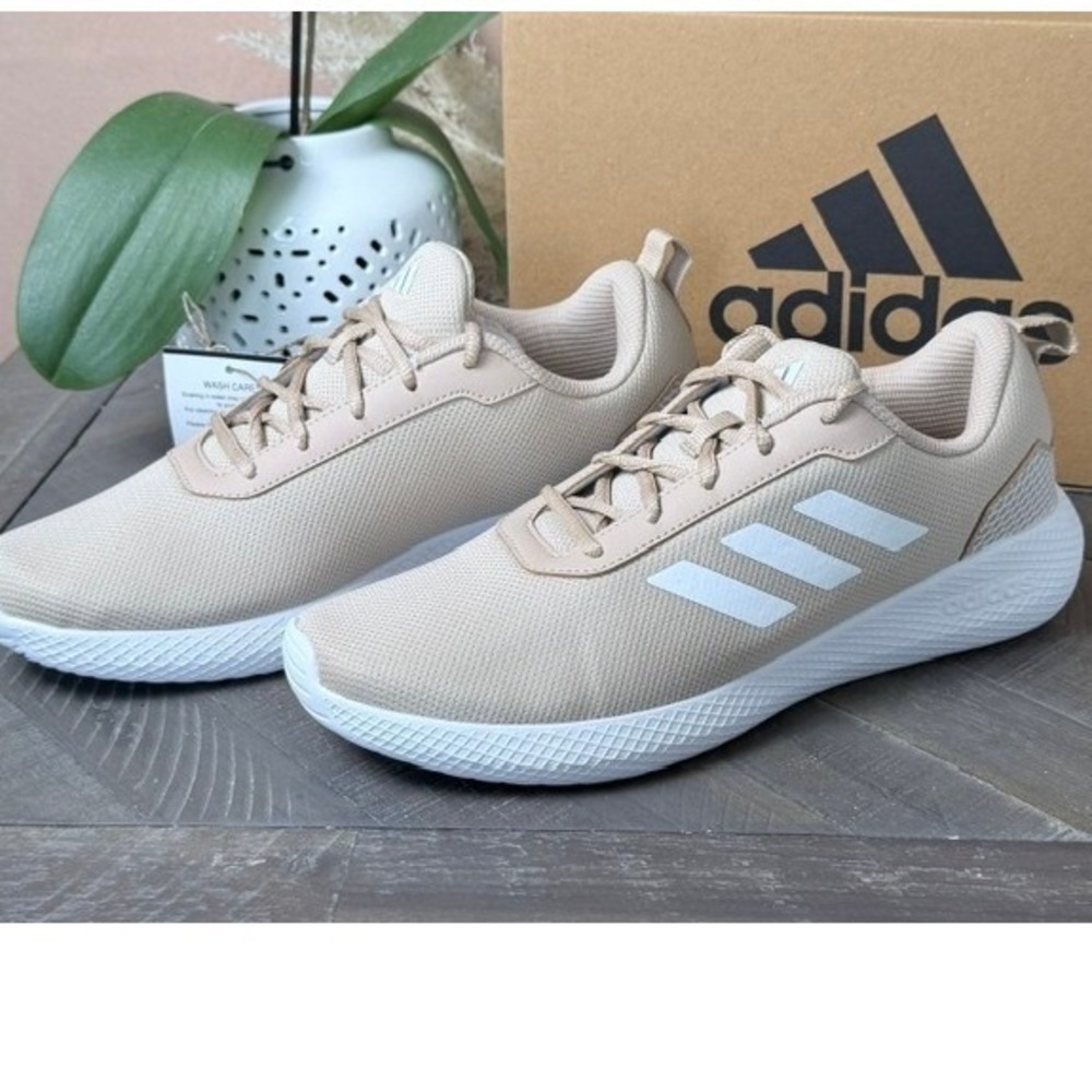 adidas Impulse SYN 3.0 Mens 8.5 Beige White Running Shoes JJ5331 NIB
